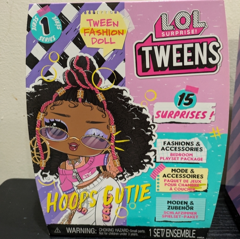 L.O.L. Surprise! Tweens Hoops Cutie Doll with Pink and Black Style - Picture 2 of 7